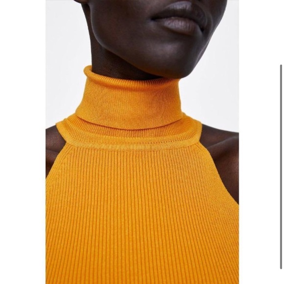 COPY - NWT ZARA SLEEVELESS RIBBED TURTLENECK - Picture 3 of 5